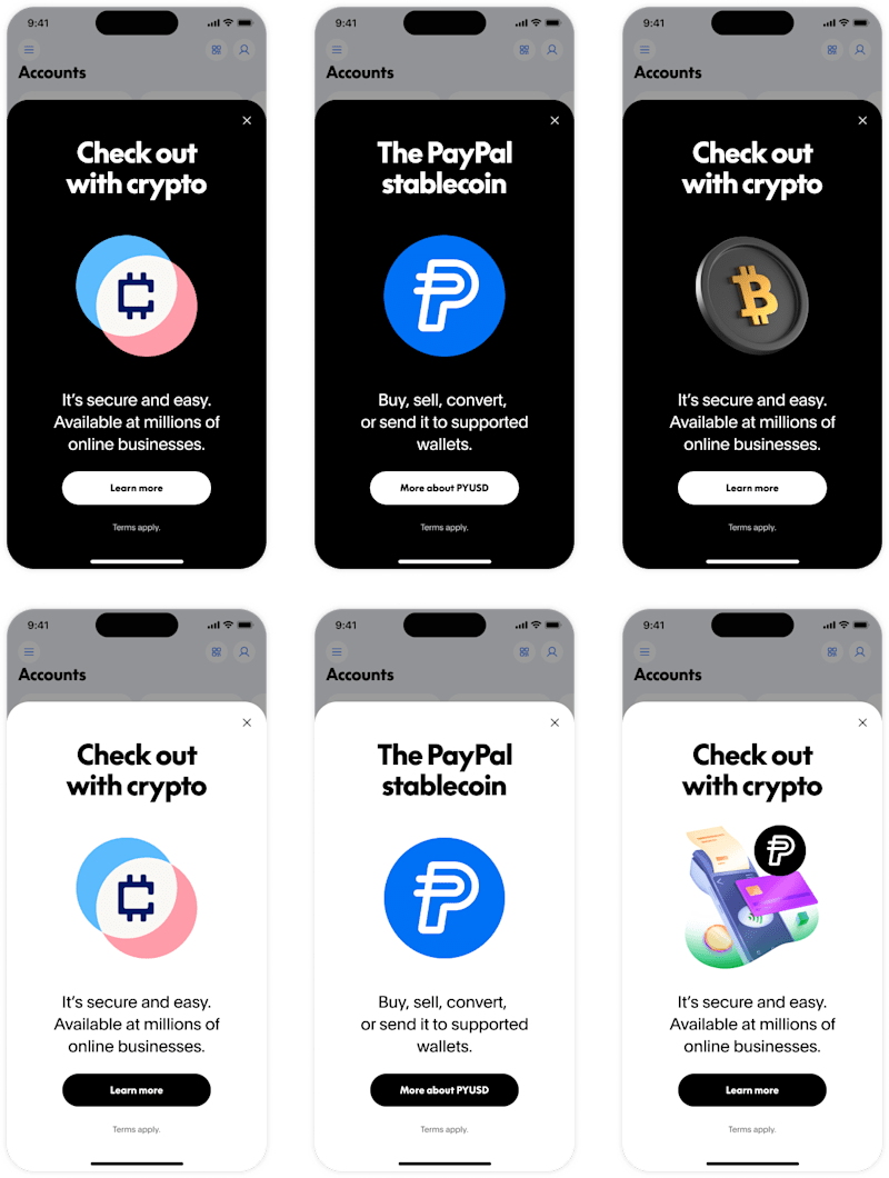 Cover image for PayPal - Crypto feature