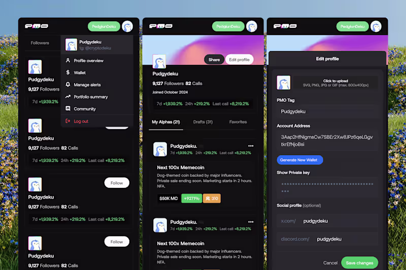 Cover image for PMO - Alpha Sharing Platform