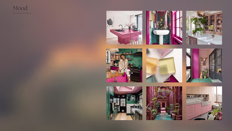 Cover image for Colorful Maximalist Kitchen Design on Behance