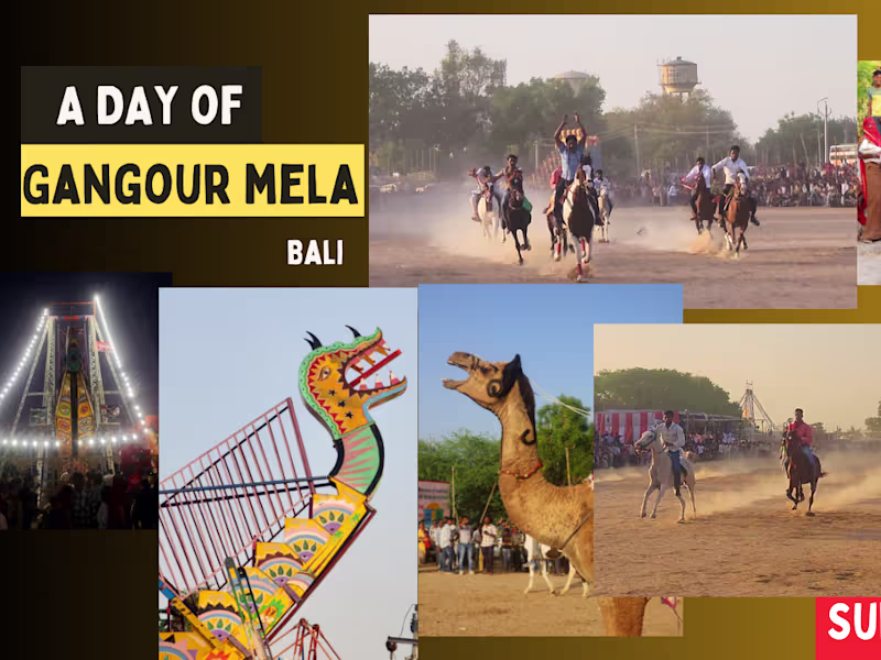 Cover image for The largest Mela of my village Bali | Gangour 2025 | ADIKESHAV …