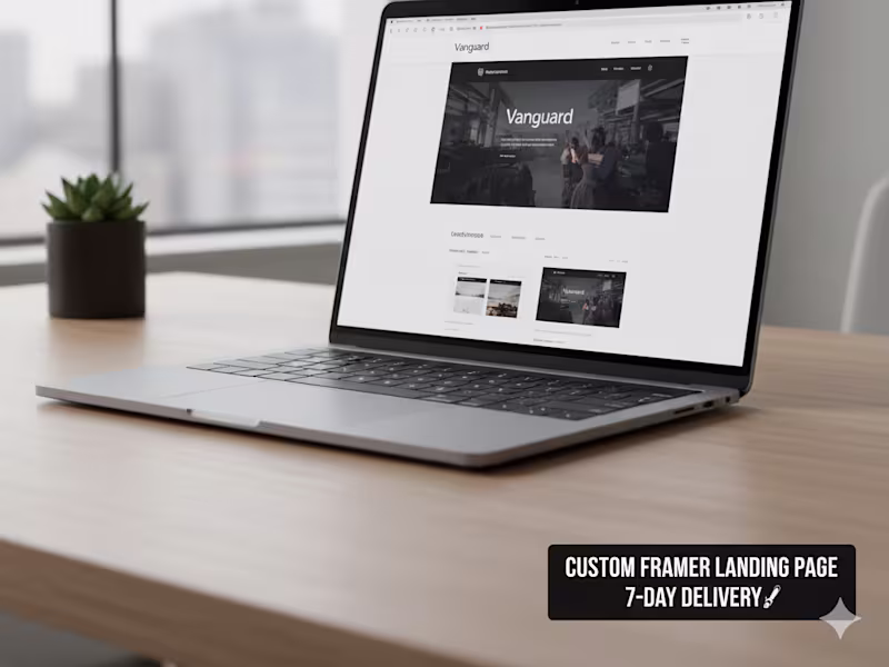 Cover image for Custom 7-Day Framer Landing Page for SaaS & Startups
