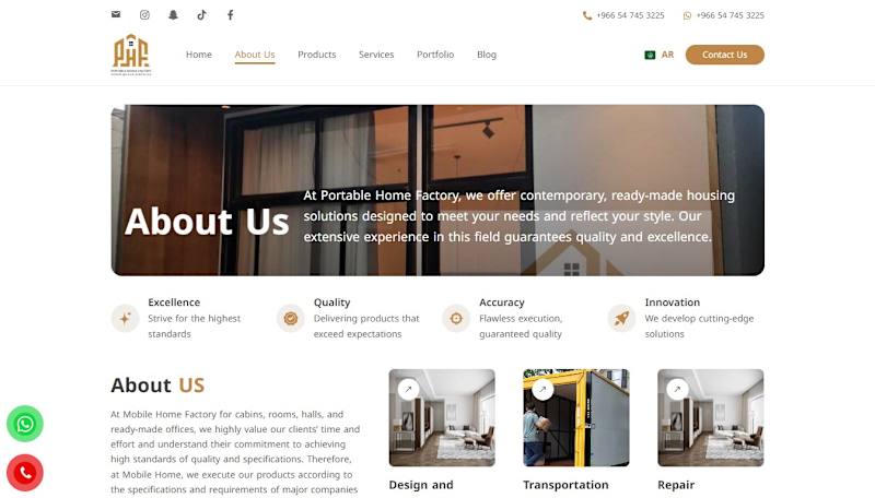 Cover image for Pcabins – Portable House Factory E-commerce Website