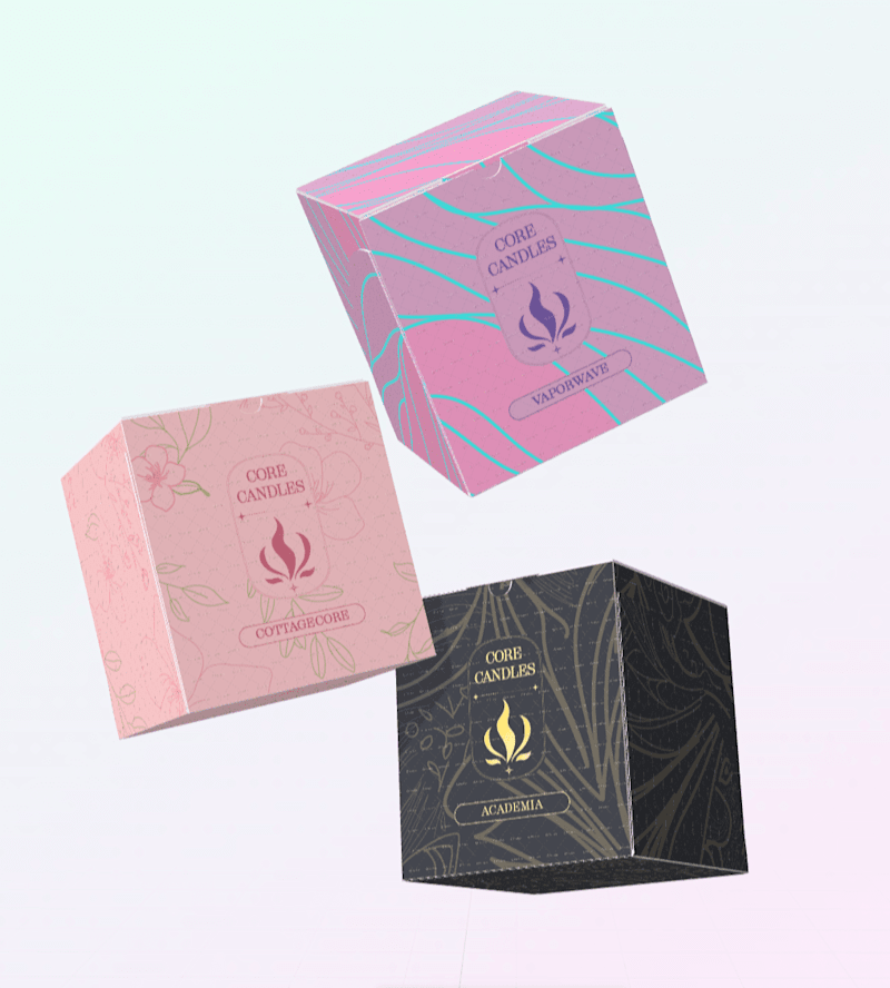 Cover image for Product Design, Branding and Packaging for Core Candles
