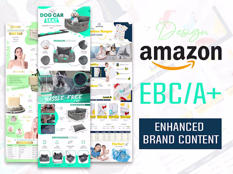 Cover image for Amazon A+ Content and EBC Design for High-Converting Listings