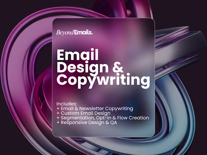 Cover image for Email Design & Copywriting 