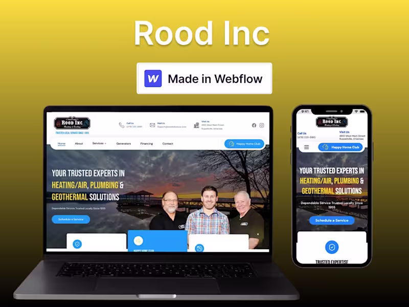 Cover image for HVAC Website Redesign