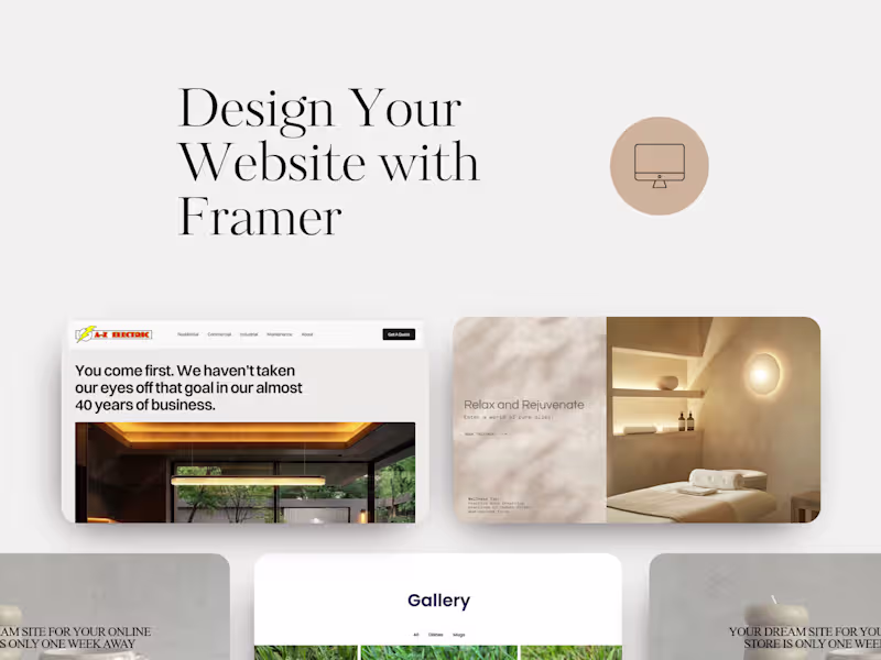 Cover image for Responsive Website with Framer