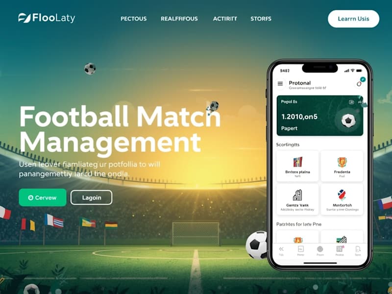 Cover image for Football Match Management & Live Steaming App