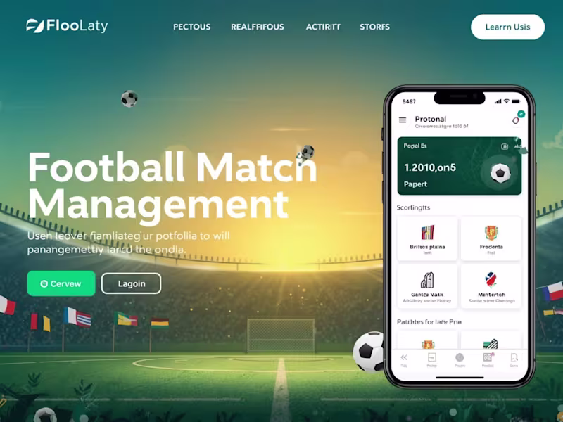 Cover image for Football Match Management & Live Steaming App