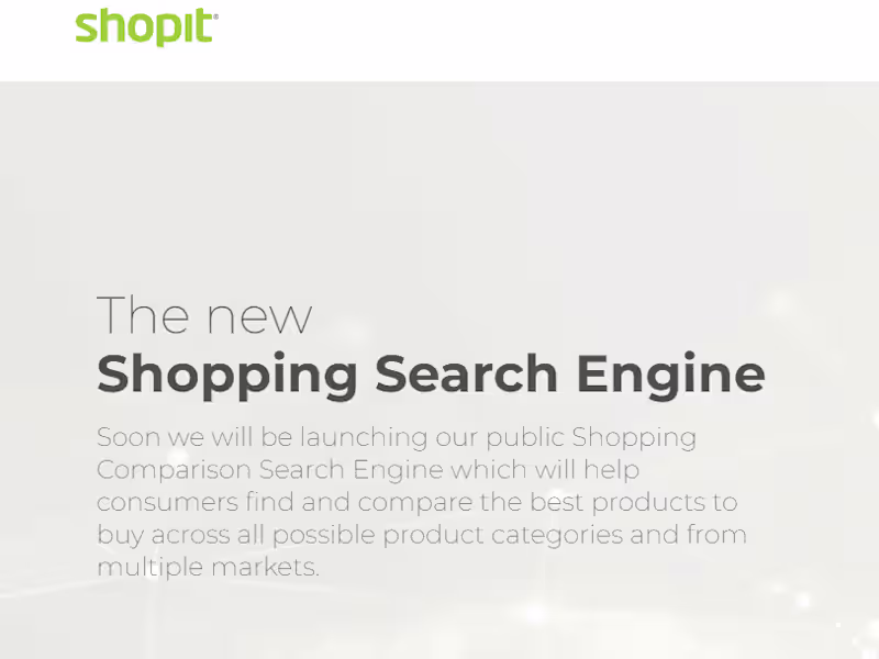 Cover image for Shopit – Shopping Search Engine & Product Data