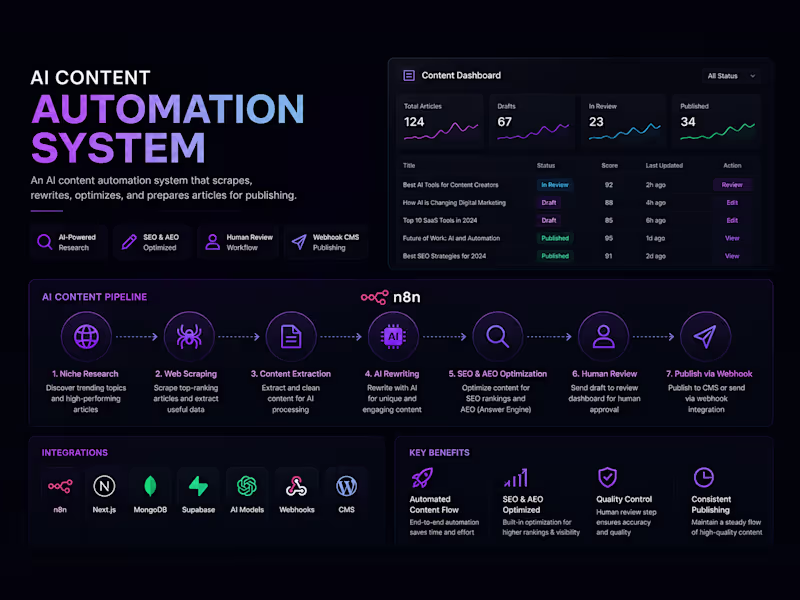 Cover image for AI-Driven Content Automation Pipeline for Publishers