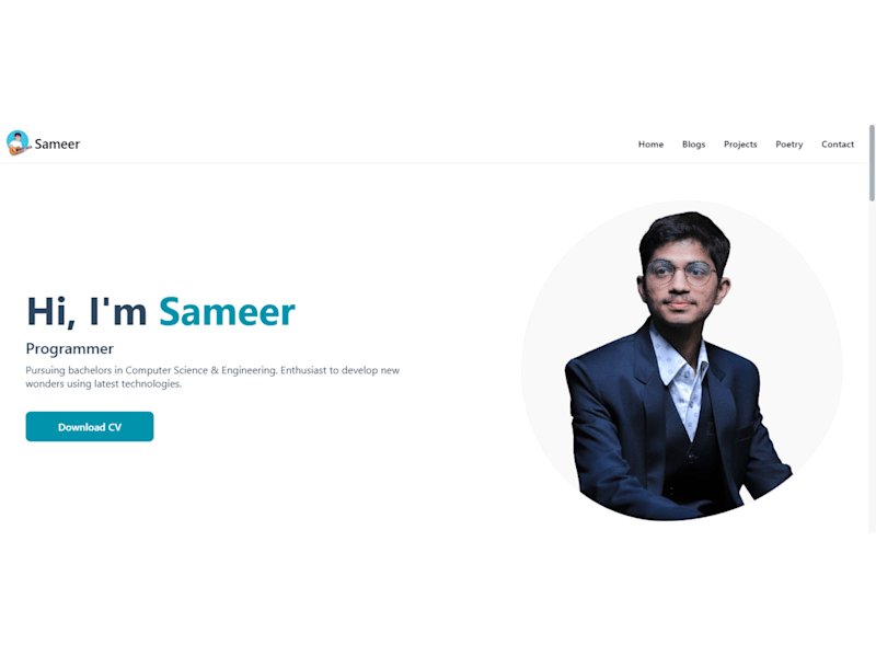 Cover image for Portfolio Website | mkdir.in