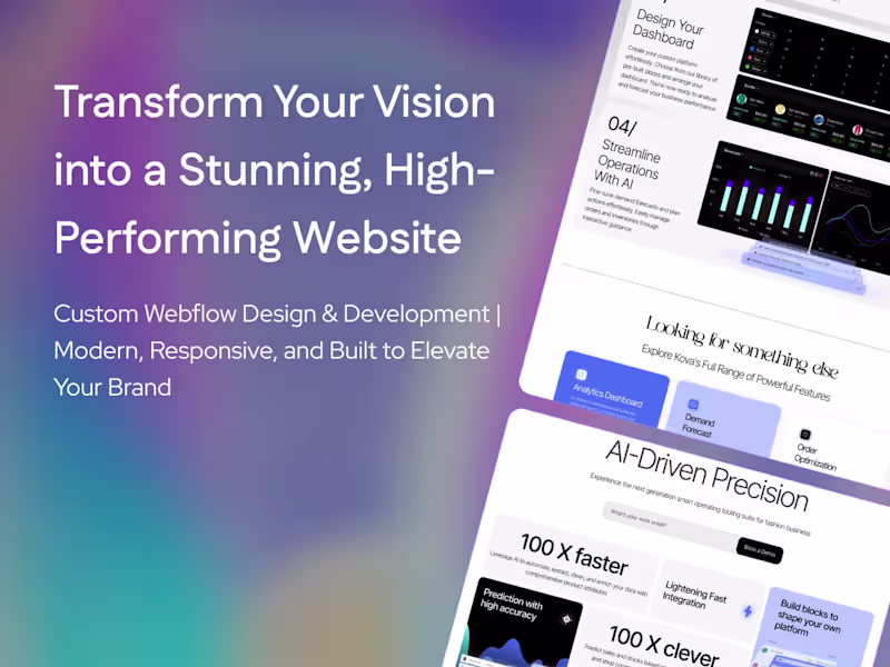 Cover image for Expert Webflow Design & Development Services