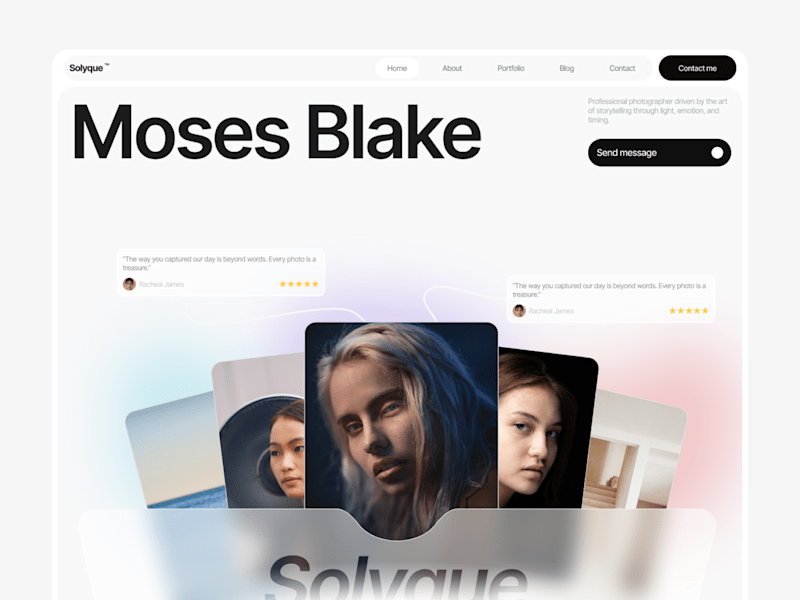 Cover image for Solyque: A Framer Template for Photographers