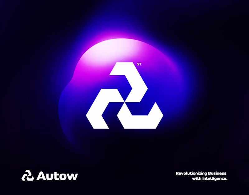 Cover image for Autow. Modern A letter abstract tech logo concept. Better vi...