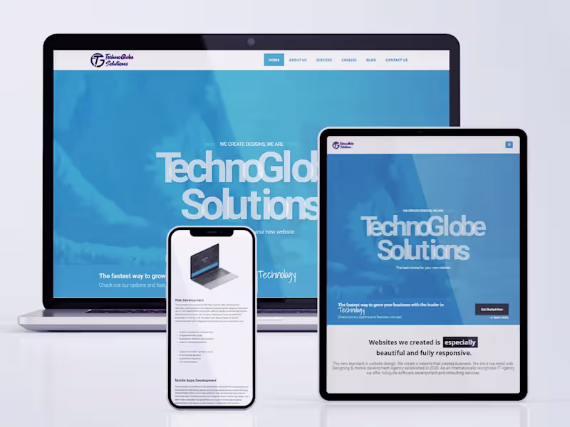 Cover image for Website Design & Development USA | India - TechnoGlobe.in