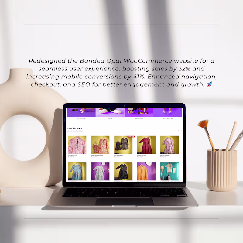 Cover image for eCommerce Website for Clothing Brand + 32% Increase in Sales