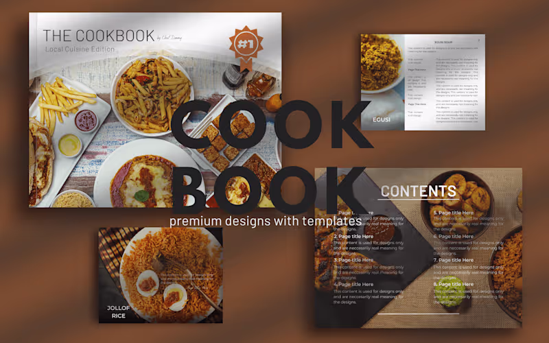 Cover image for Professional & Aesthetic Cookbook Design for Print & Digital