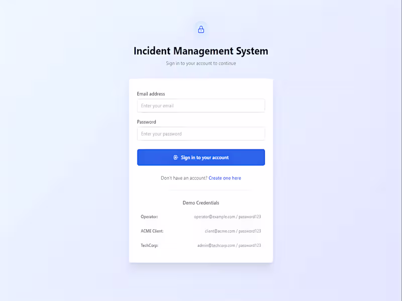 Cover image for Developed an enterprise-grade IT incident
