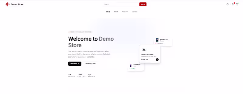 Cover image for This is a eCommerce demo