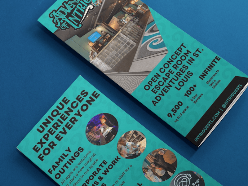 Cover image for Adventures of Intrigue Trifold Design 