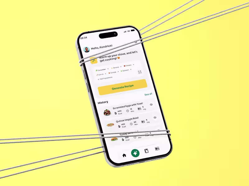 Cover image for Meal Ai Mobile App Design