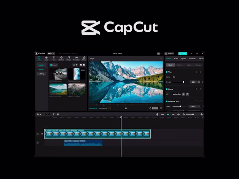 Cover image for Social Media Video Editing & AI Video Production in CapCut