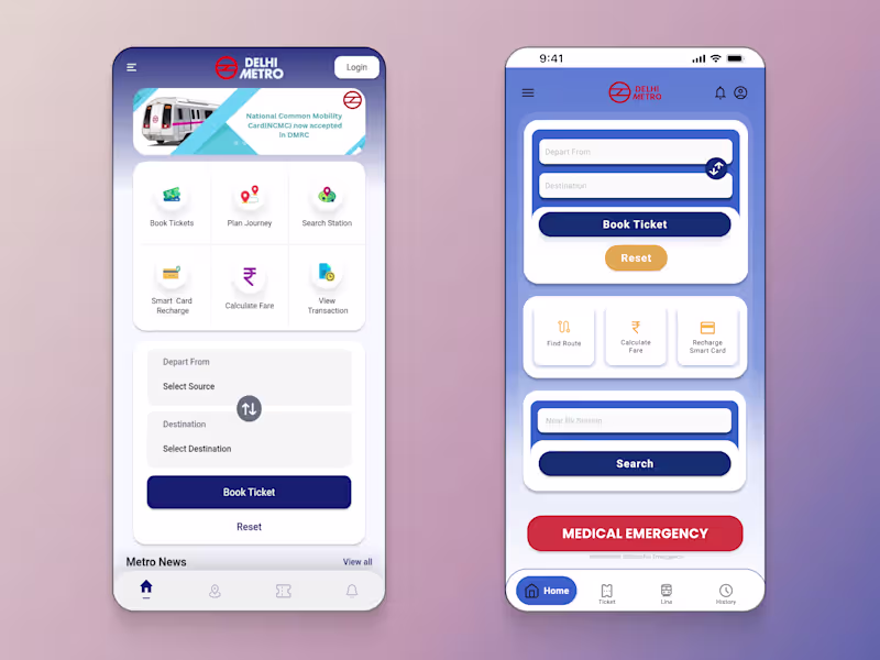 Cover image for Redesigning The City Metro app's Homepage 