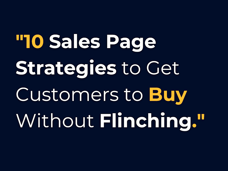 Cover image for Sales/Landing Page Copy & Design.