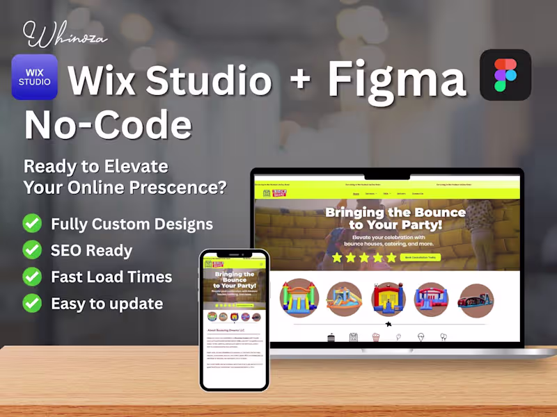Cover image for Web Design with Figma & Wix Studio