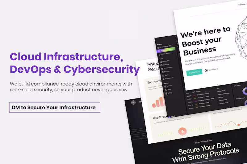Cover image for Cloud Infrastructure, DevOps & Cybersecurity