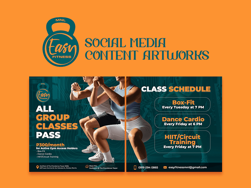 Cover image for Easy Fitness Social Media Content Artworks