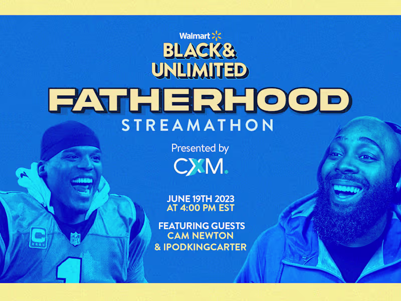 Cover image for Justin Miller - Walmart Black & Unlimited Fatherhood Streamathon