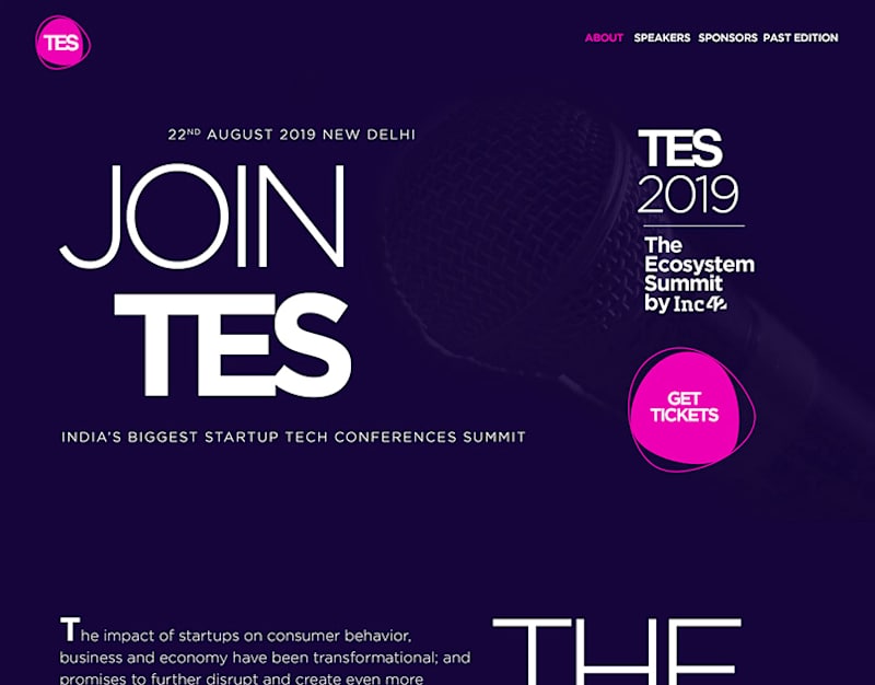 Cover image for TES - The Ecosystem Summit Website