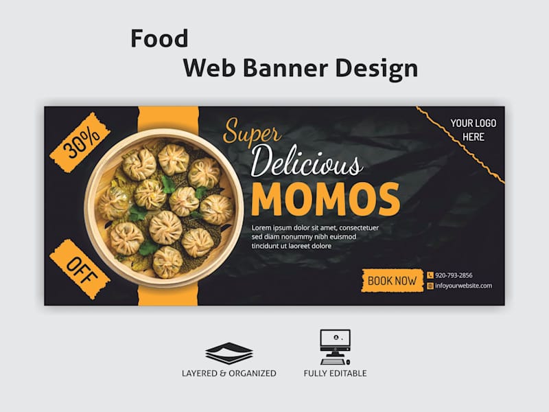 Cover image for Food Web Banner Design. 