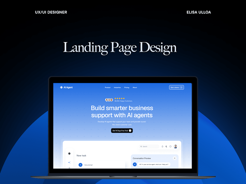 Cover image for Responsive Landing Page Design in Figma