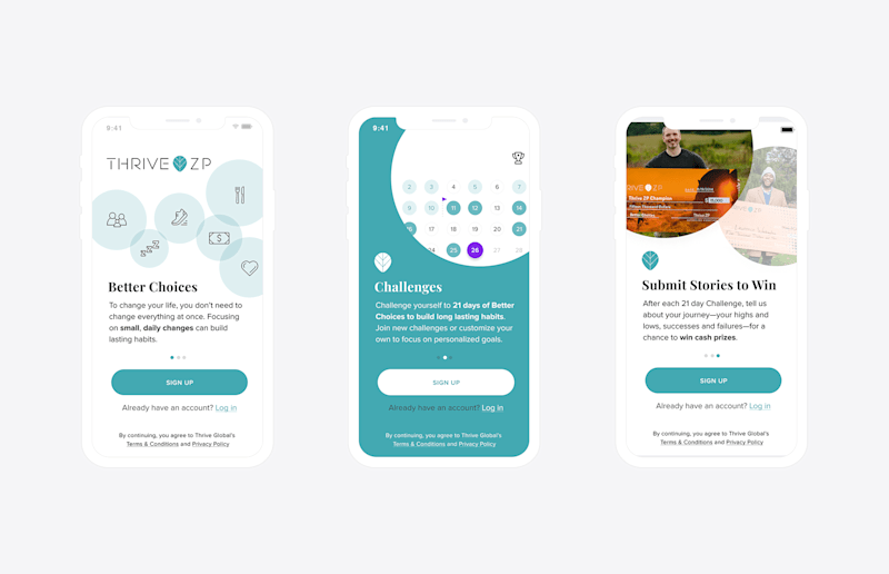 Cover image for Thrive Global Wellness App