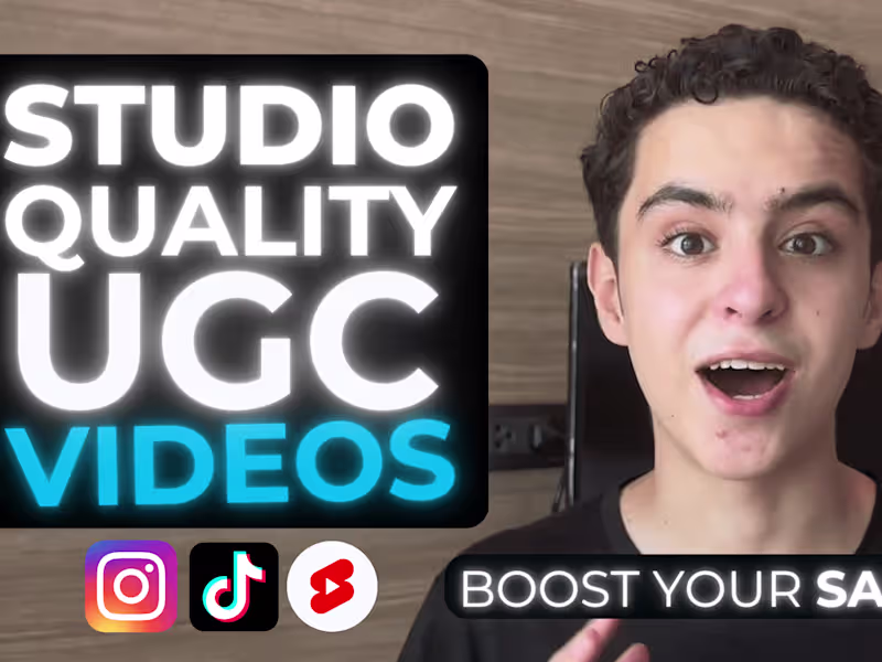 Cover image for I will create viral UGC video content for Reels, YouTube, TikTok