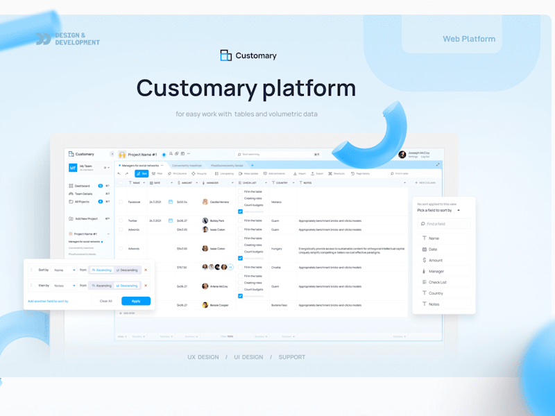 Cover image for Management SaaS platform