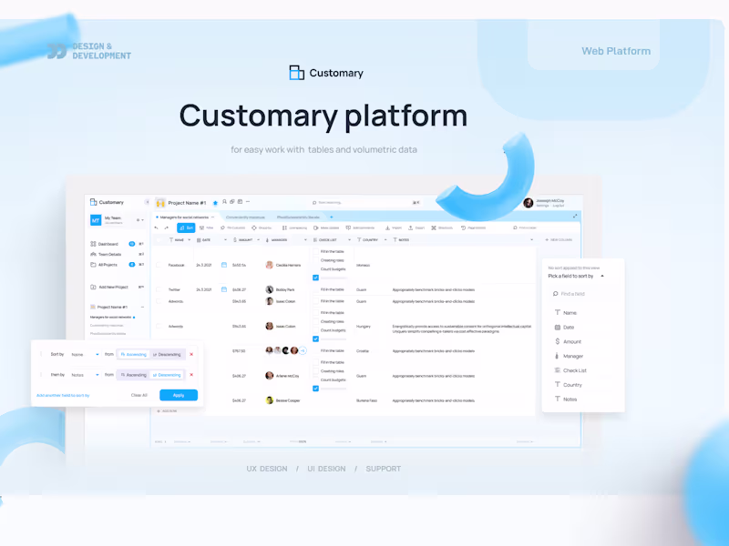 Cover image for Management SaaS platform