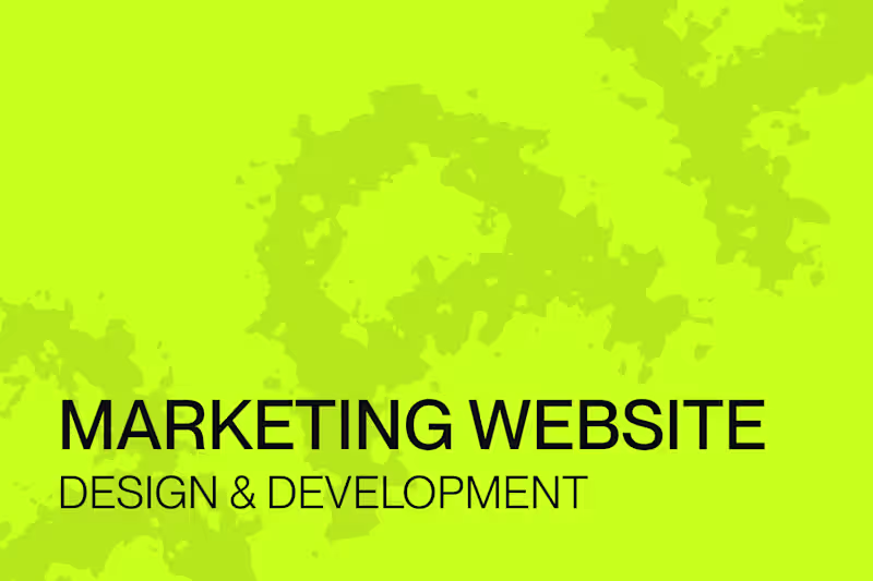 Cover image for Marketing Website - Design & Framer Development