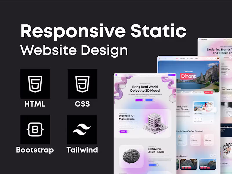 Cover image for Responsive Static Website Design