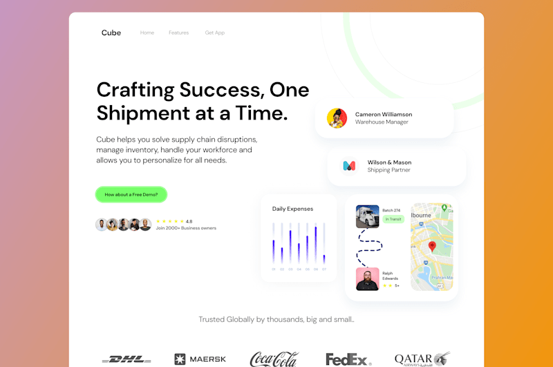 Cover image for UX/UI Design for Logistics Web Application