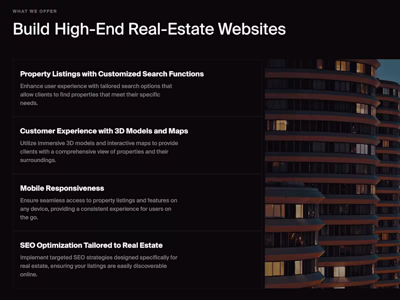 Cover image for Build High-End and Luxurious Real Estate Websites