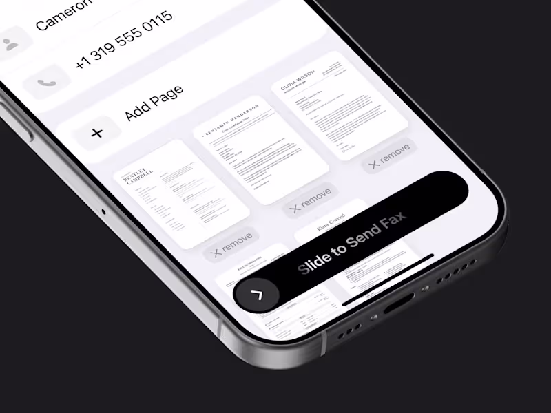 Cover image for Fax Sending App for iOS