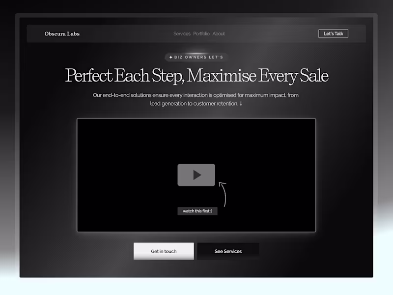 Cover image for Obscura Labs • Agency Site
