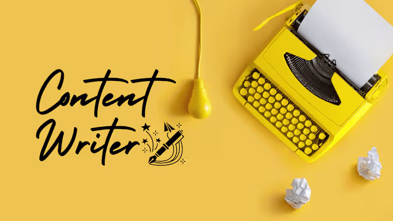 Cover image for content writer