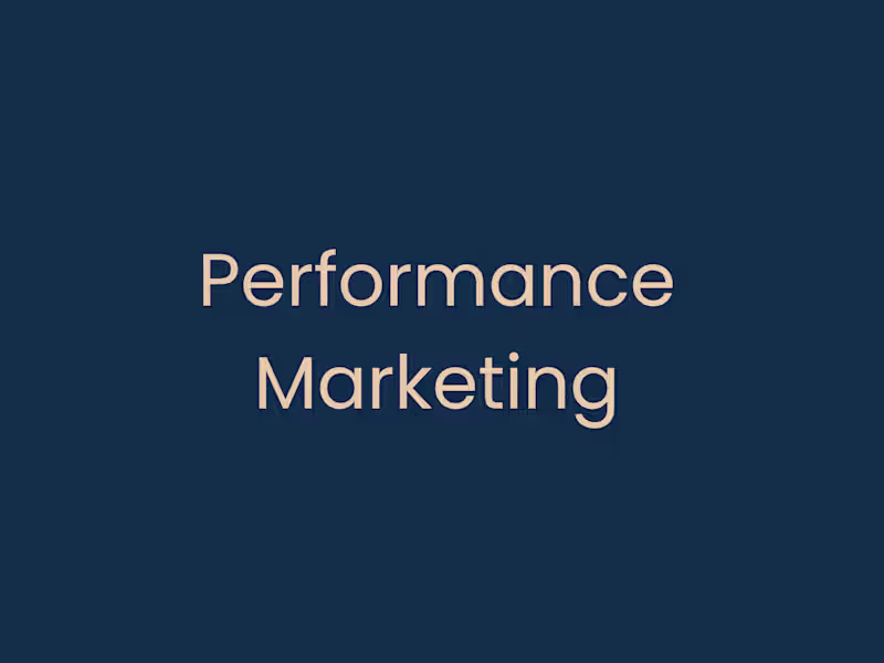 Cover image for Performance Marketing