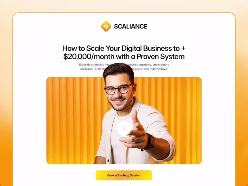 Cover image for Landing Page ✦ Scaliance