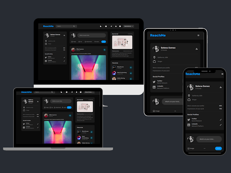 Cover image for ReachMe: Social Media Platform with ChatGPT Integration
